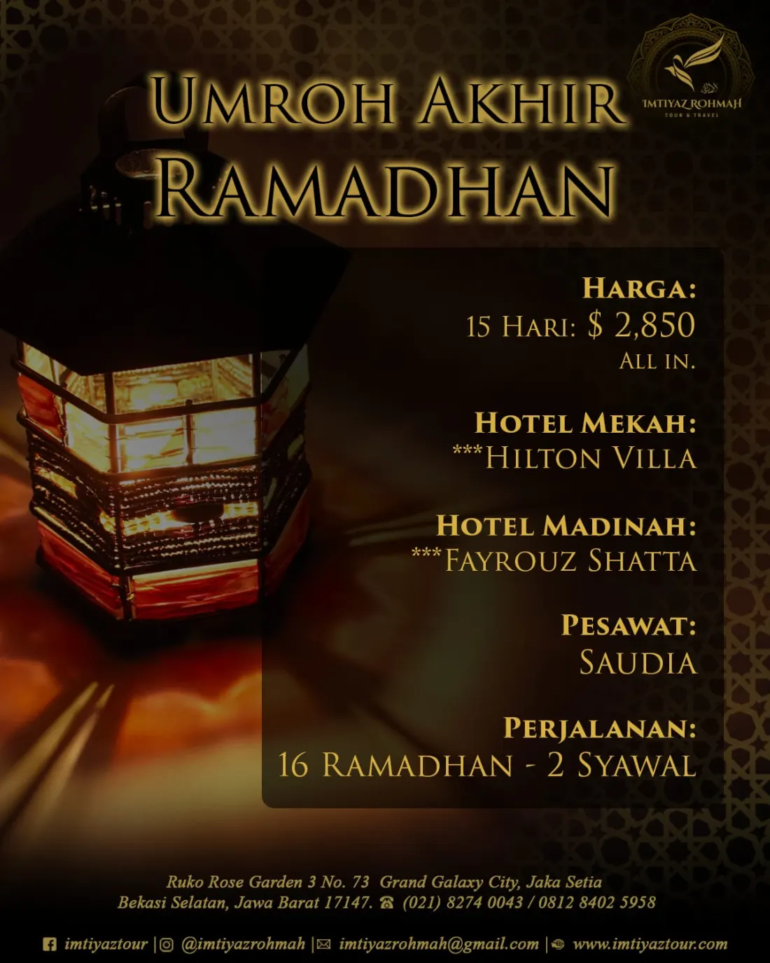 Umroh Akhir Ramadhan